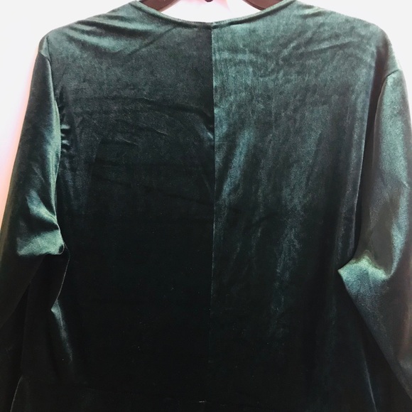 ASOS "Club L" Green Stretch Velvet Cocktail Dress - Picture 7 of 8